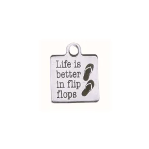 Silver Life is Better Charm