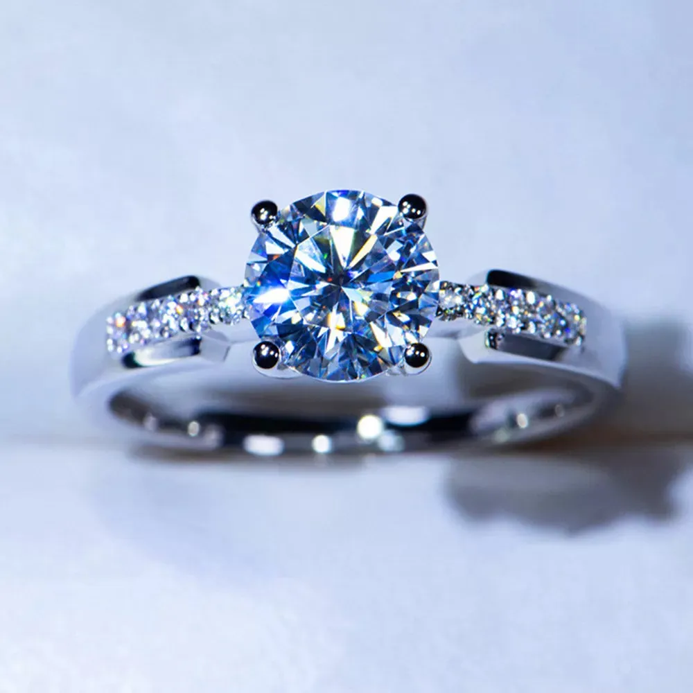 Silver/Gold Engagement Rings for Women