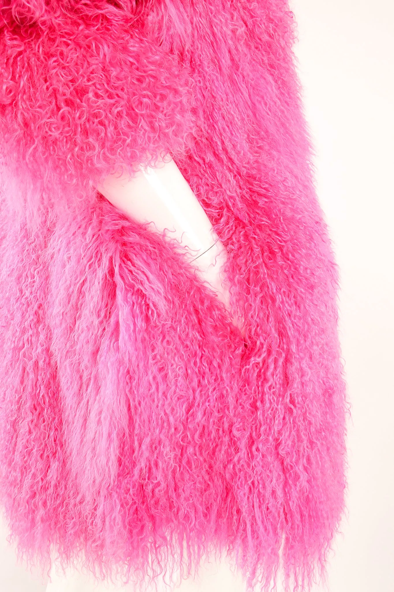 Slim Mongolian Fur Coat