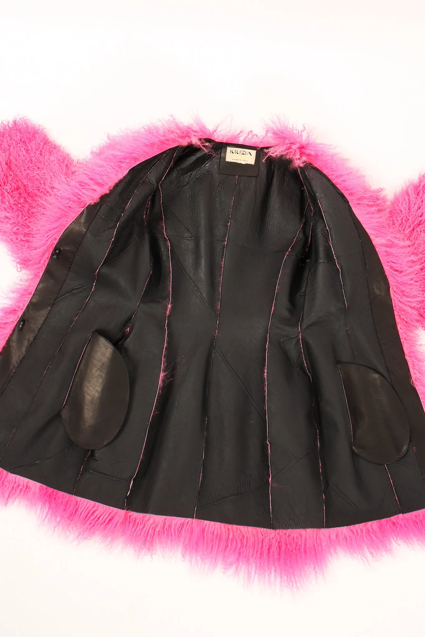Slim Mongolian Fur Coat