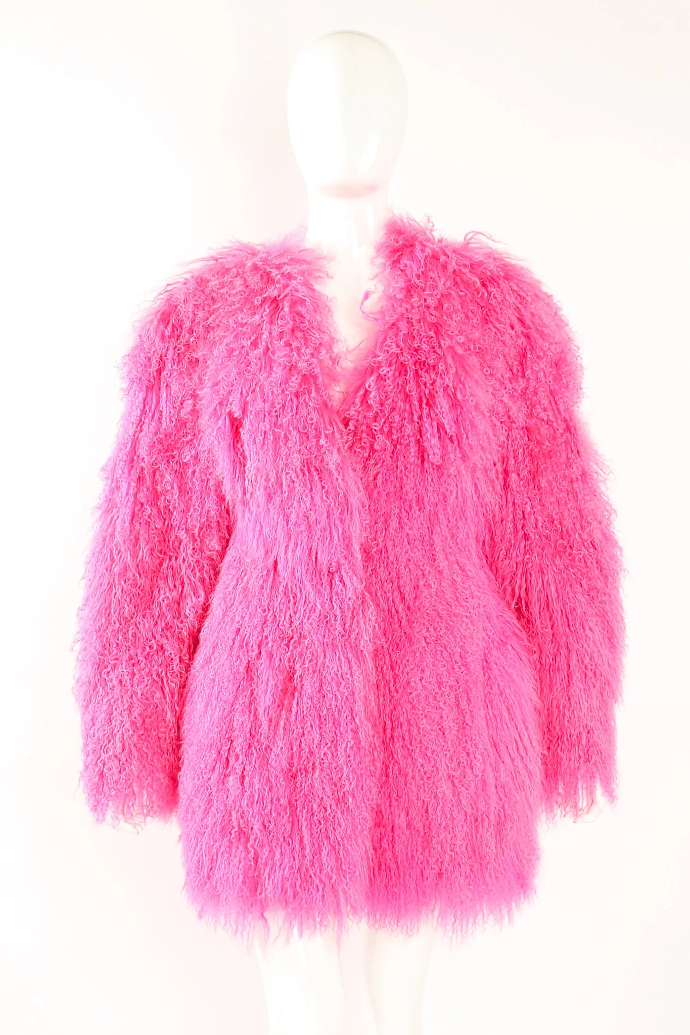 Slim Mongolian Fur Coat