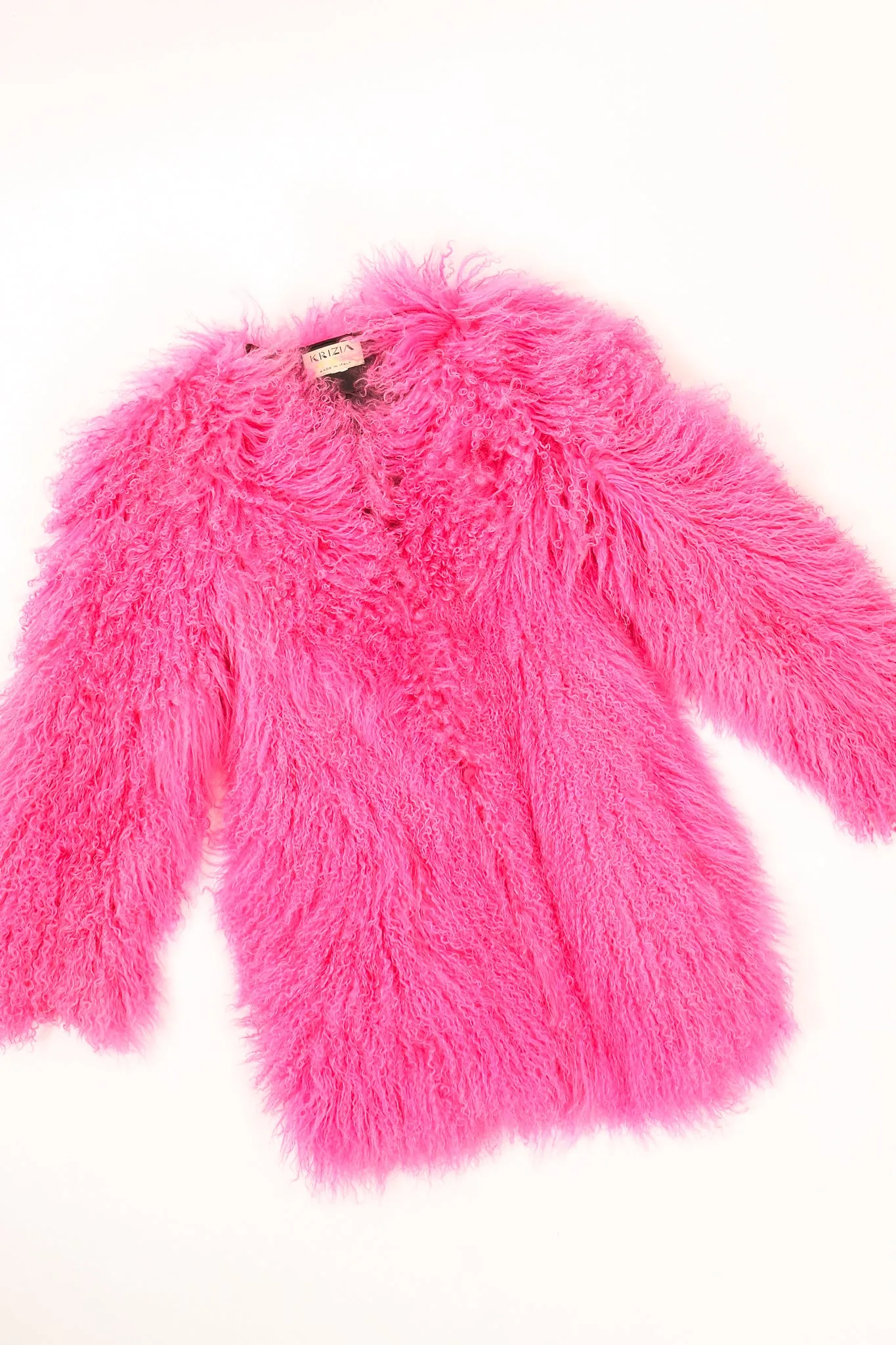 Slim Mongolian Fur Coat