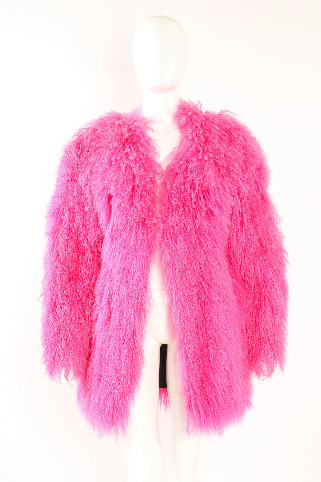 Slim Mongolian Fur Coat