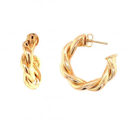 Small Twist Hoop Earrings