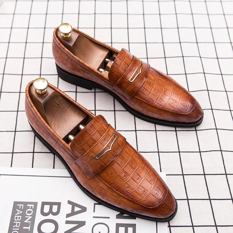 Soliqlo Classico Italiano – Genuine leather loafers, large sizes