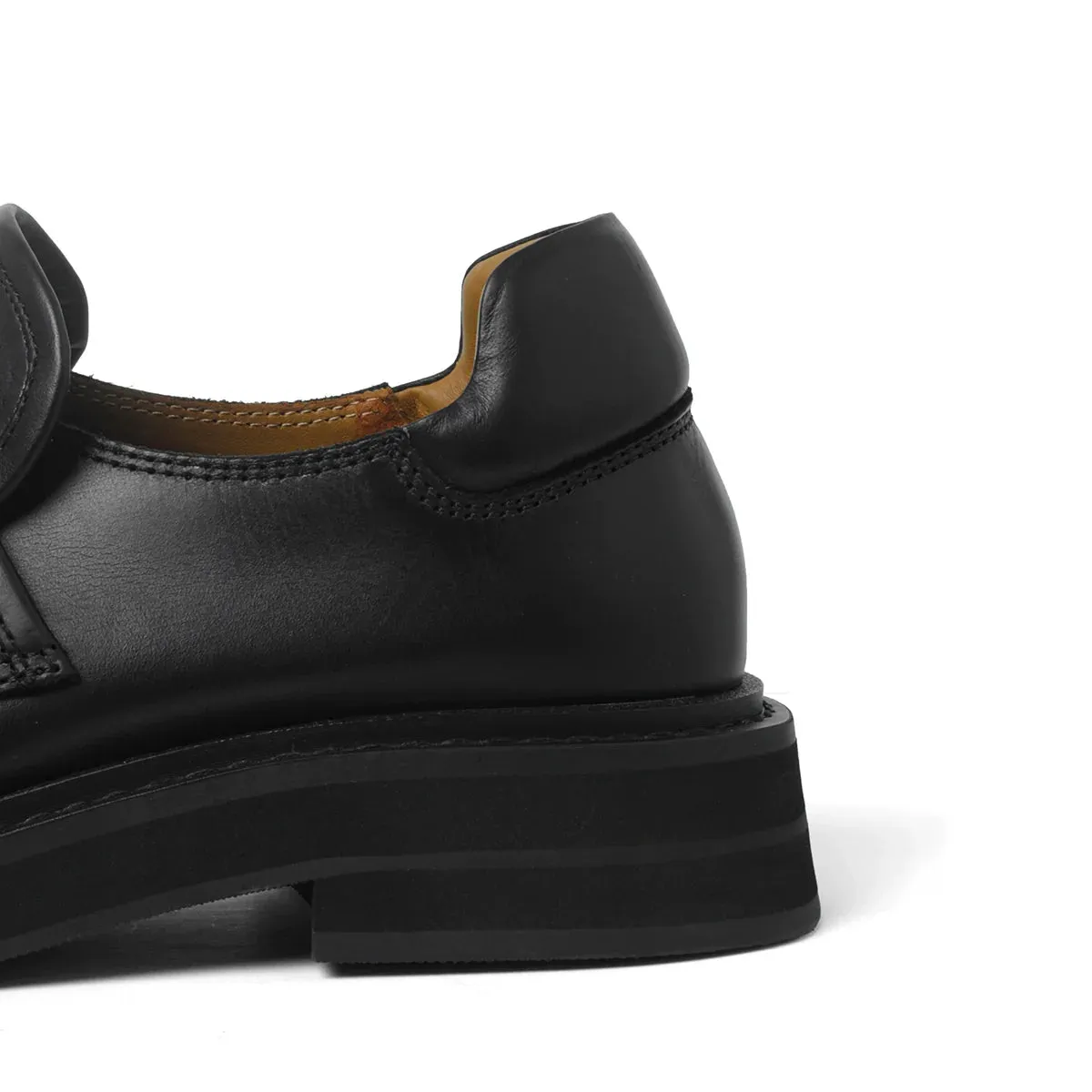 Square Toe Leather Loafers