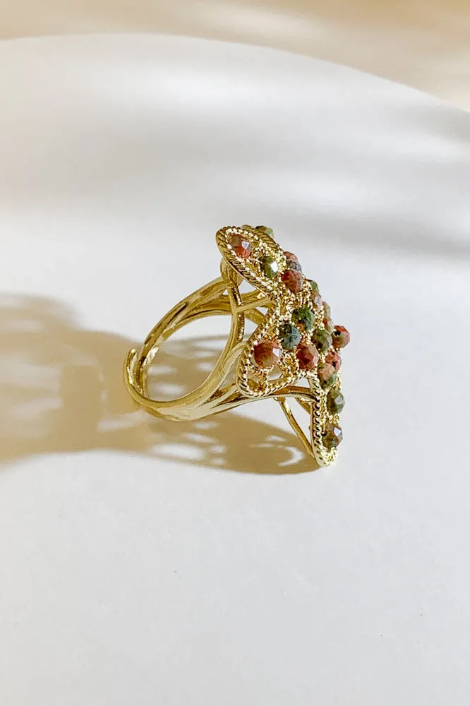 Starfish Gemstone Ring