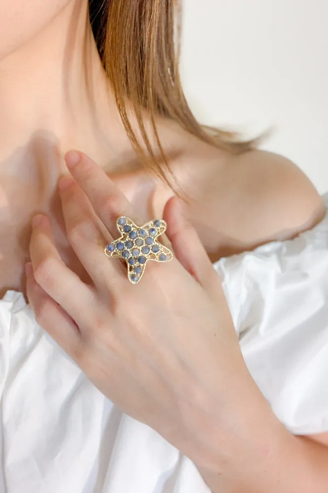 Starfish Gemstone Ring