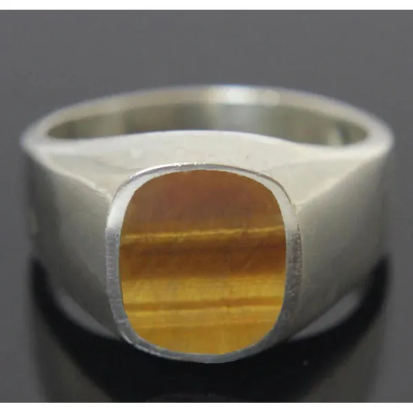 Sterling Silver Cat's Eye Ring Size 10.5