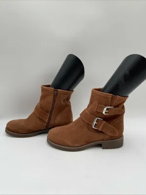 Steve Madden Alick Motorcycle Bootie Women's Brown Size 6 - Very Good
