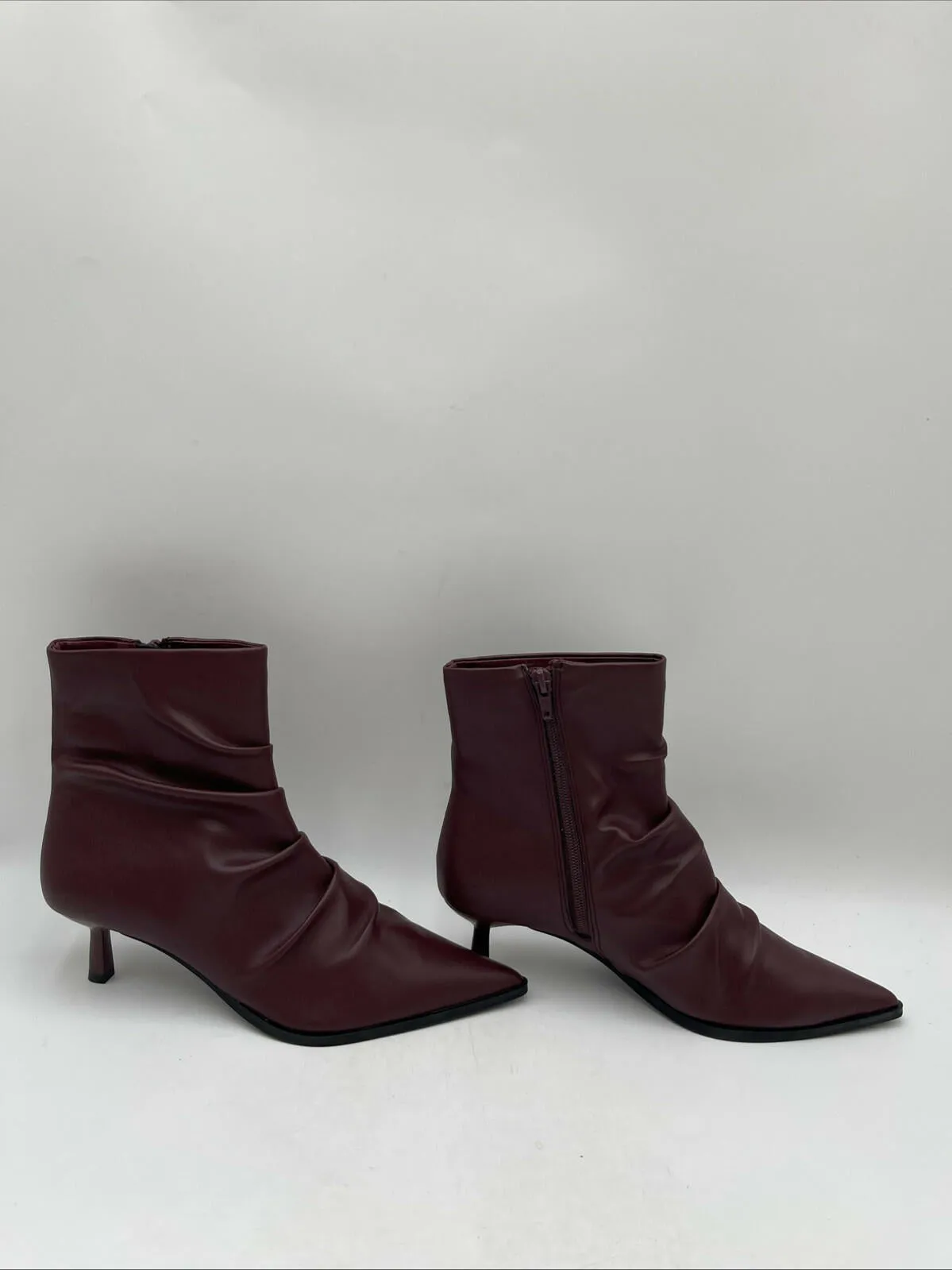 Steve Madden Maxxine Bootie Women's Wine Size 8.5 - Very Good