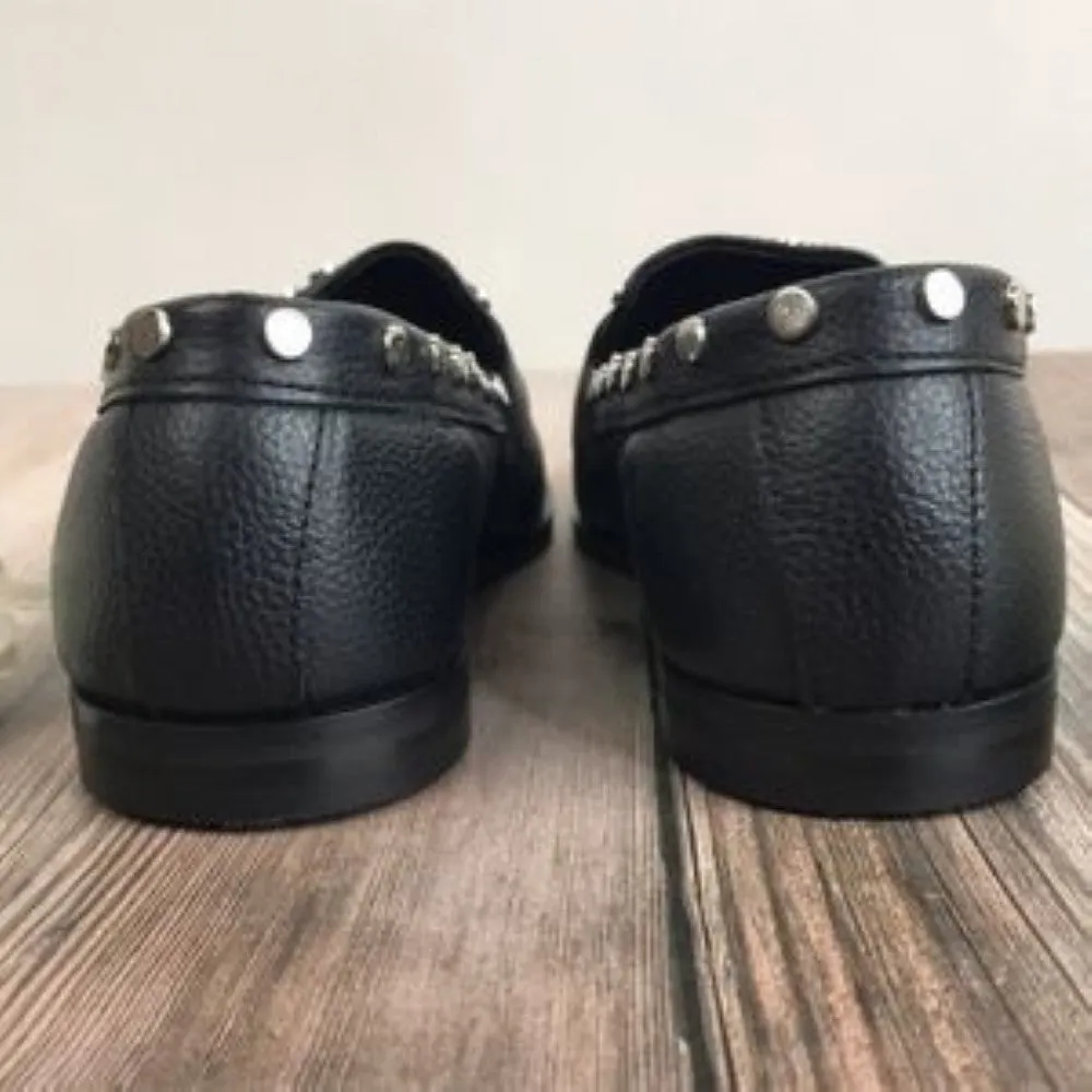 Steven by Steve Madden Black Leather Loafer 6.5 M