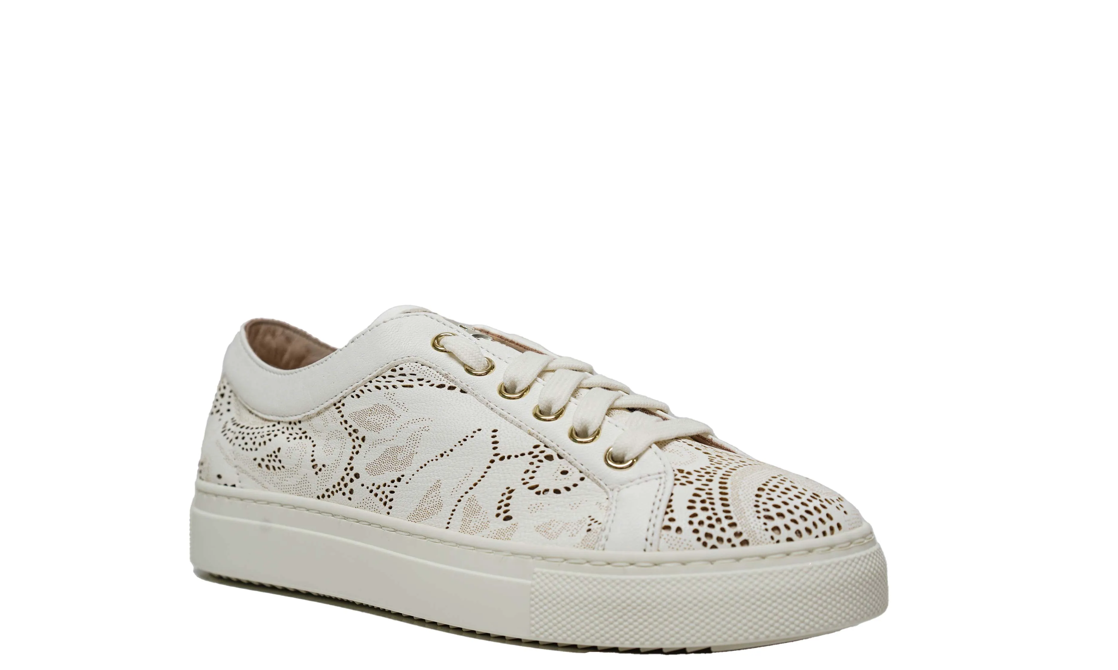 Stokton Women’s Cream Sneaker 111 D      LAST SIZE 42