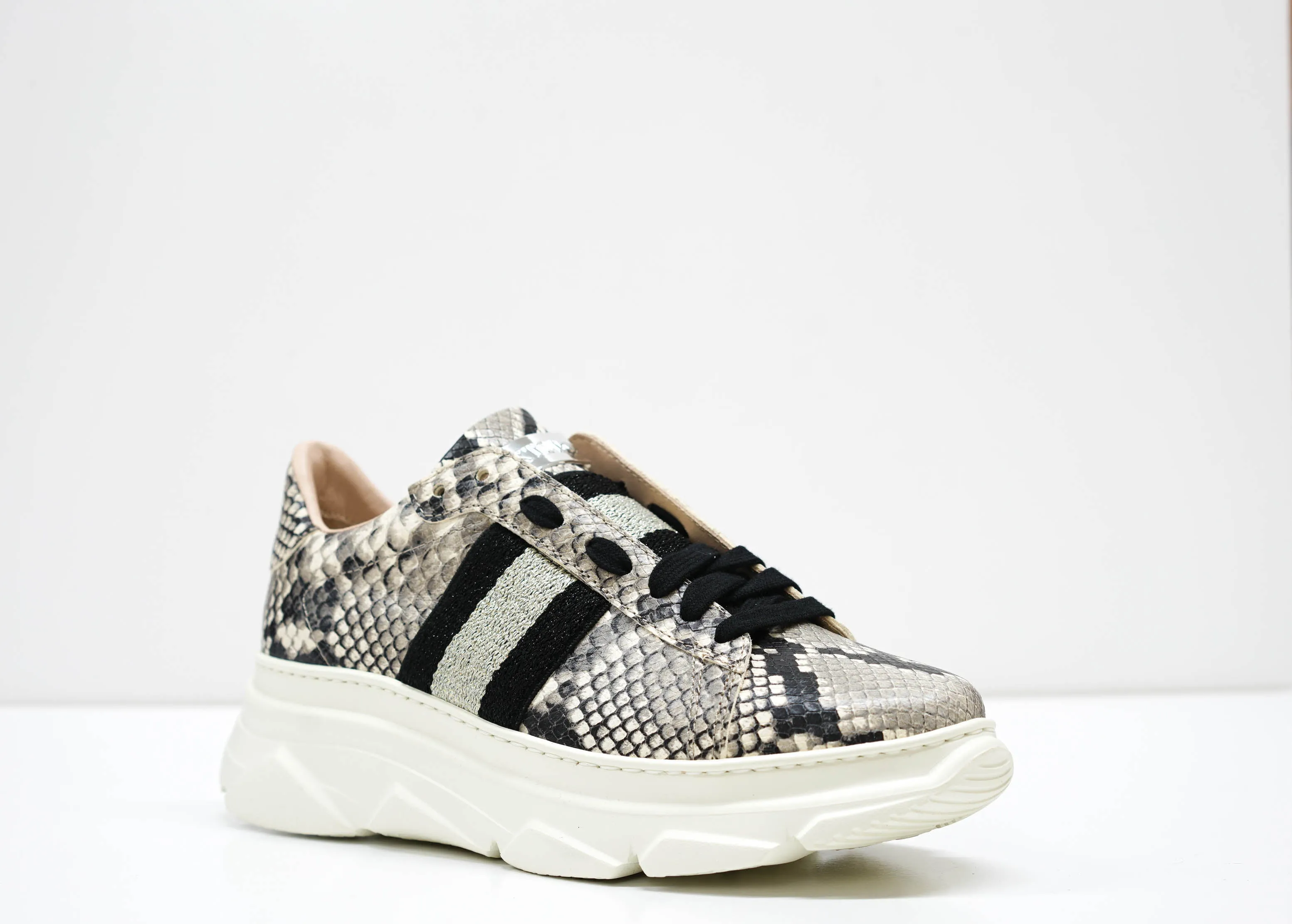 Stokton Women's Roccia Print Leather Sneaker 650 -D - Size 41 last size