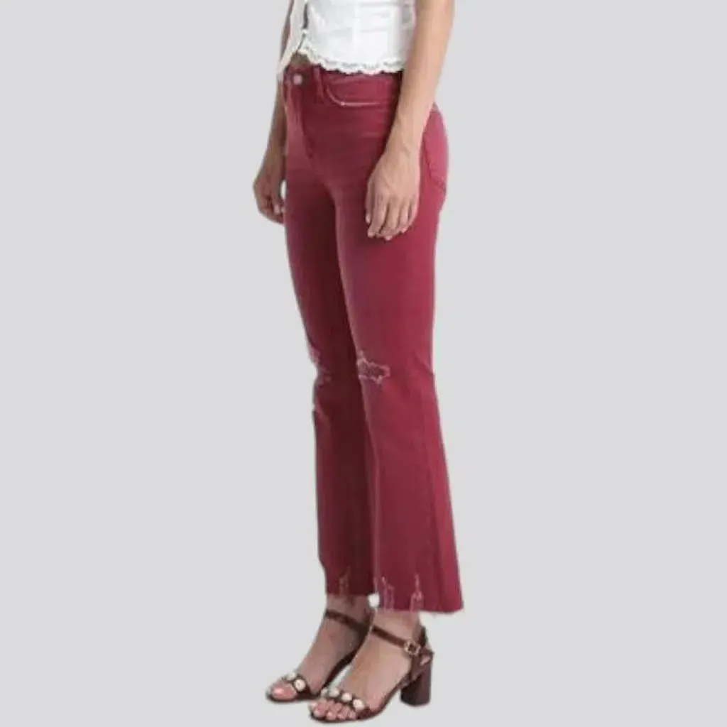 Street bordo jeans
 for women
