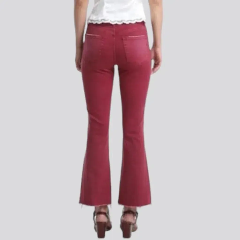 Street bordo jeans
 for women