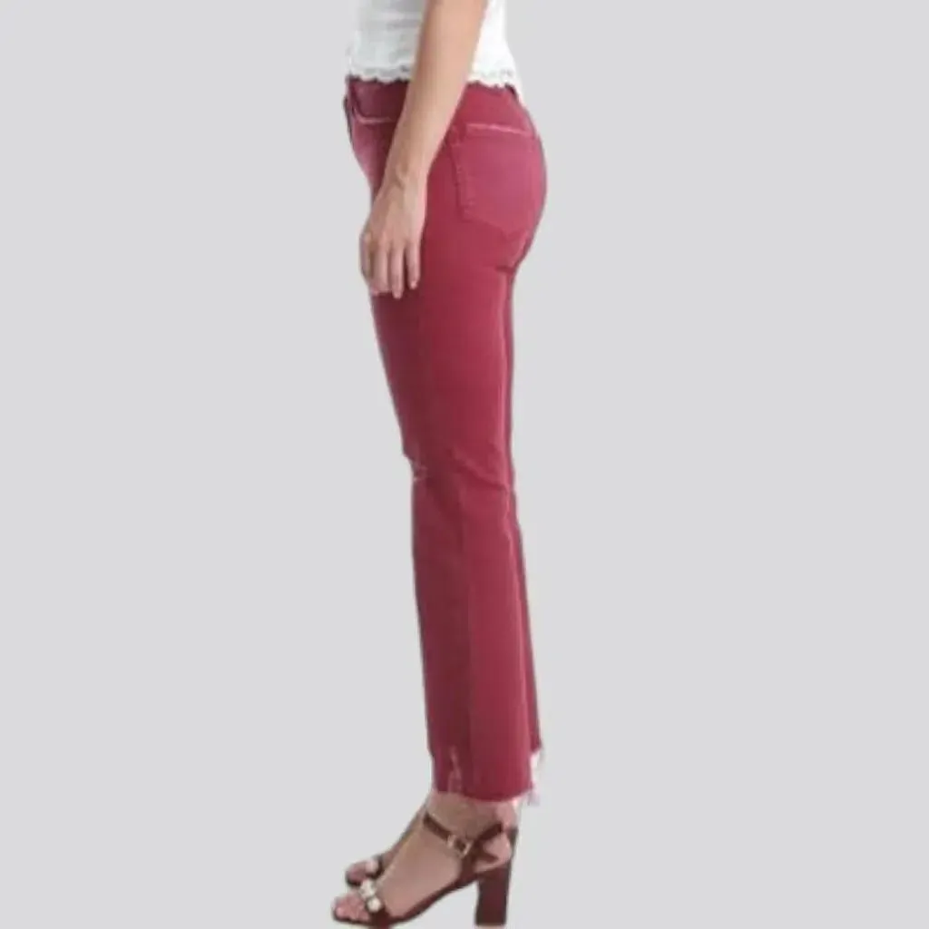 Street bordo jeans
 for women