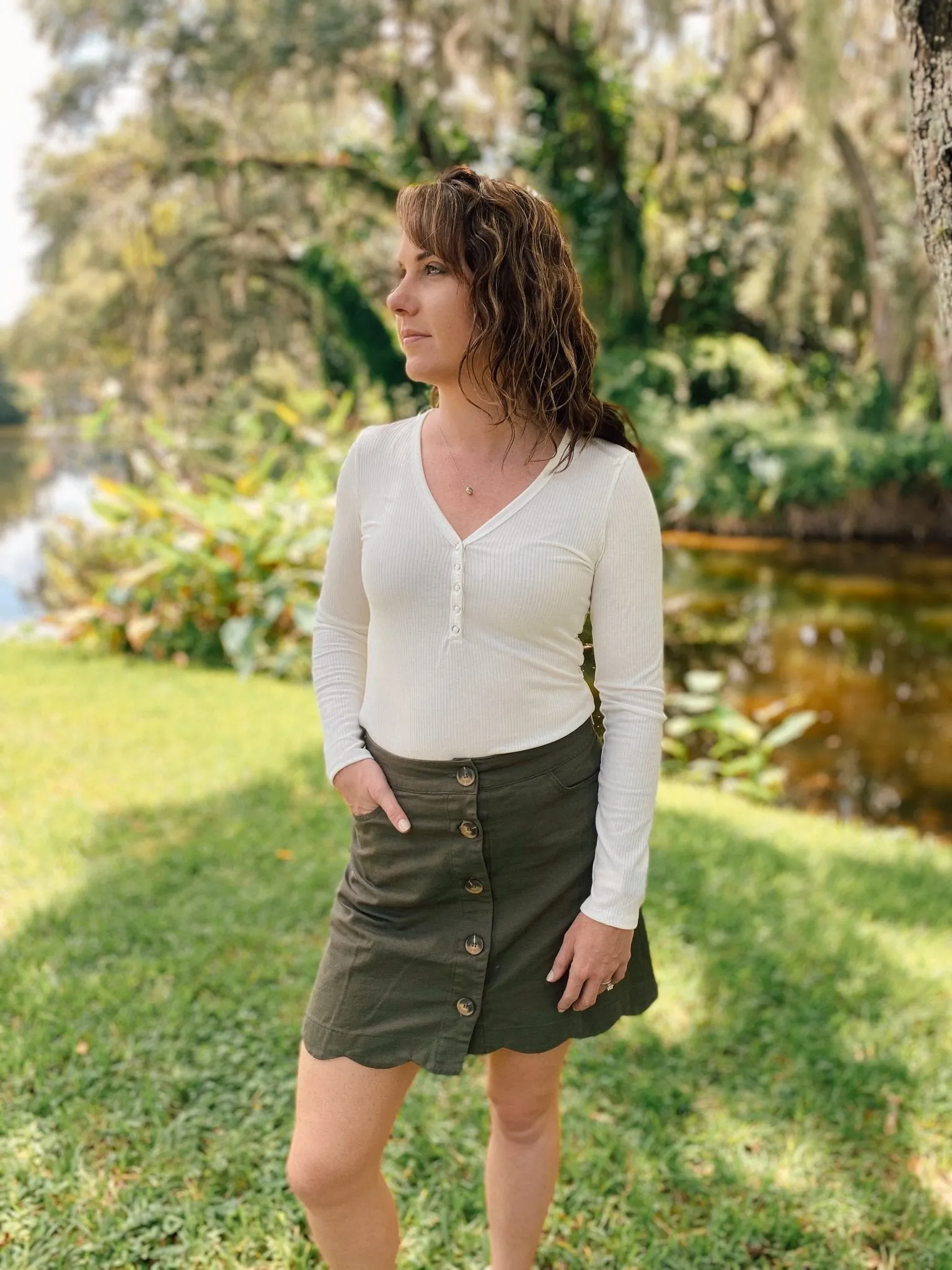 Sylvie Scalloped Skirt