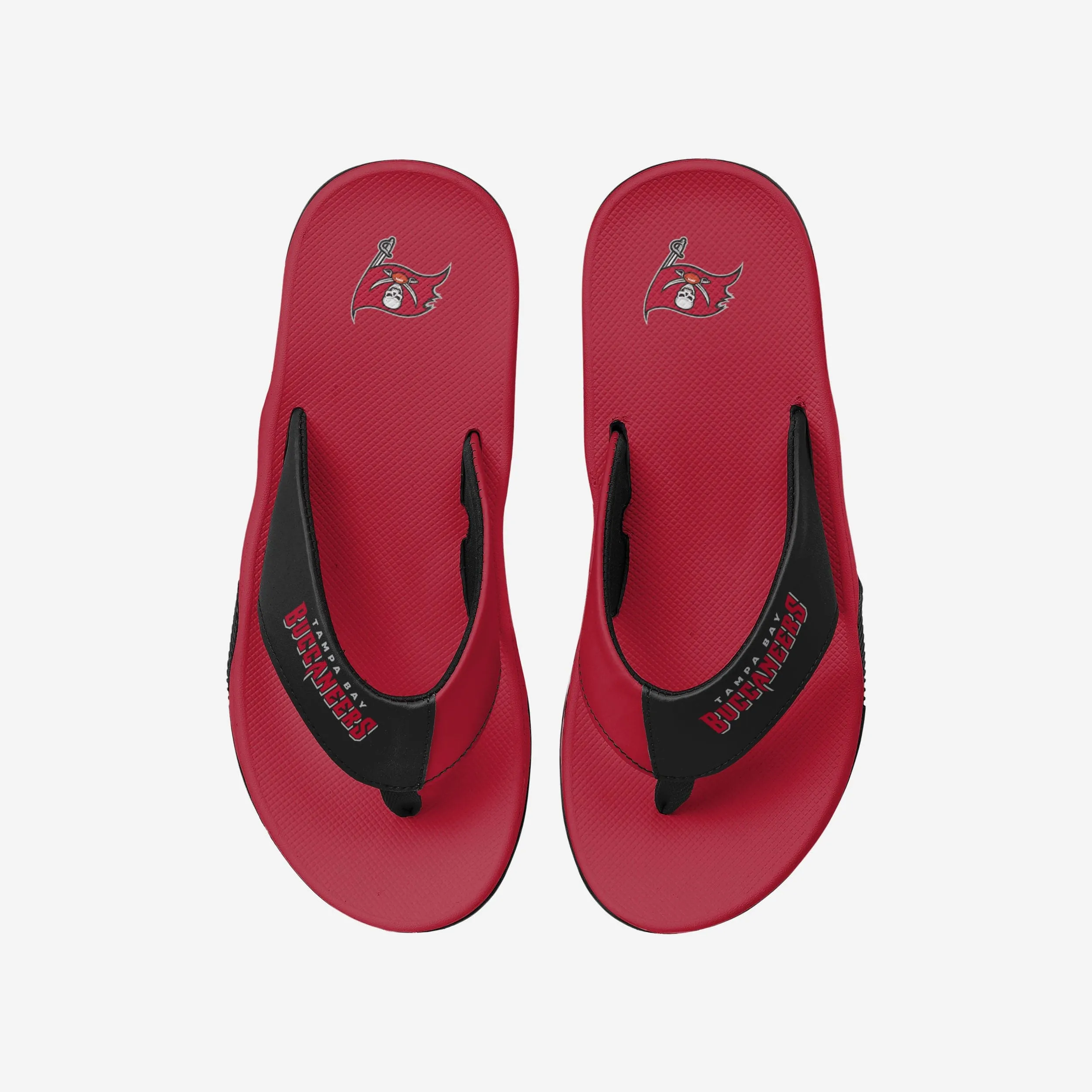 Tampa Bay Buccaneers Team Color Contour Flip Flop