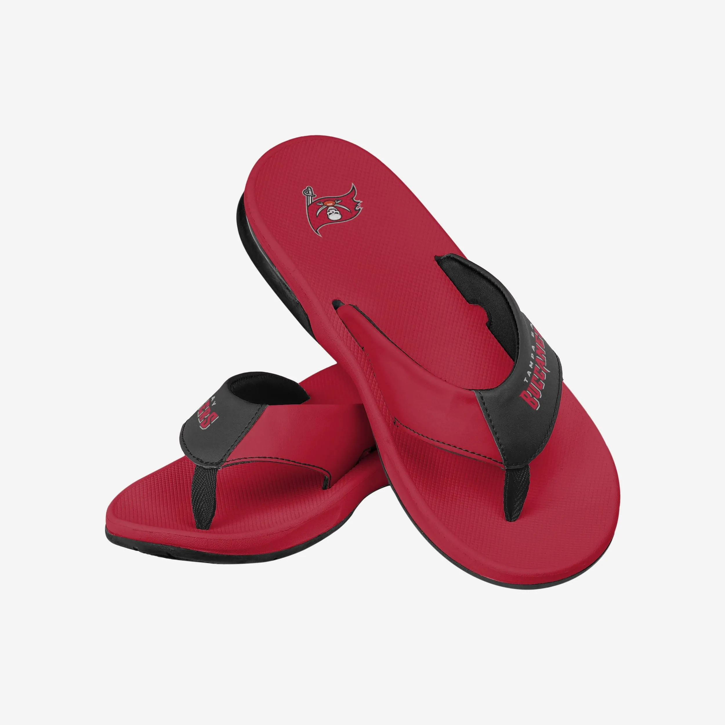 Tampa Bay Buccaneers Team Color Contour Flip Flop
