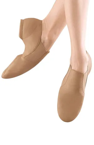 Tan Elasta Bootie Jazz Shoes - Adult