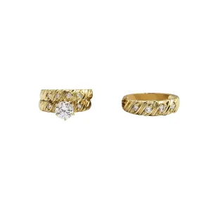 Three-Piece Set Engagement Rings (10K)