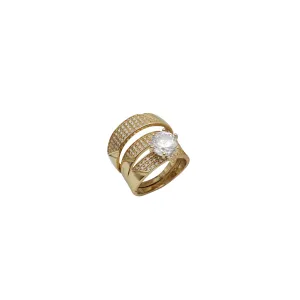 Three-Piece Set Engagement Rings (14K)
