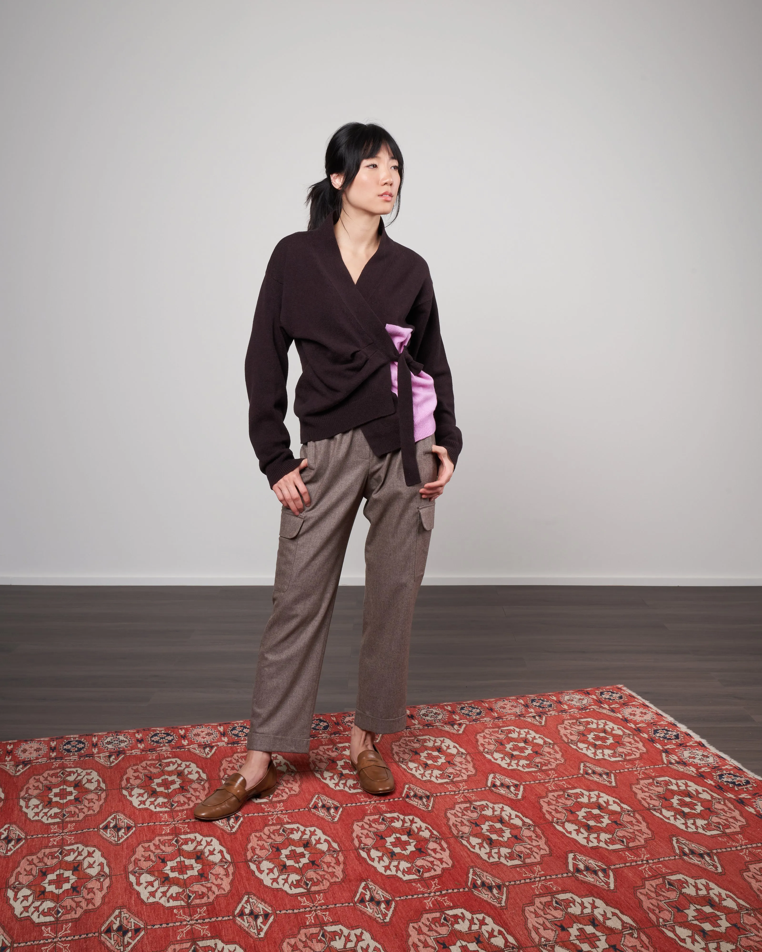tierney wrap cardigan - auber 357