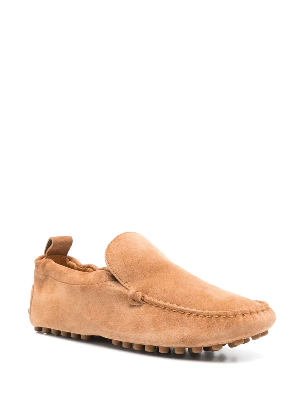 Tod's Camel Suede Leather Loafers