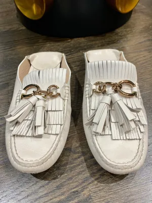 TOD'S Embellished Leather Slipper