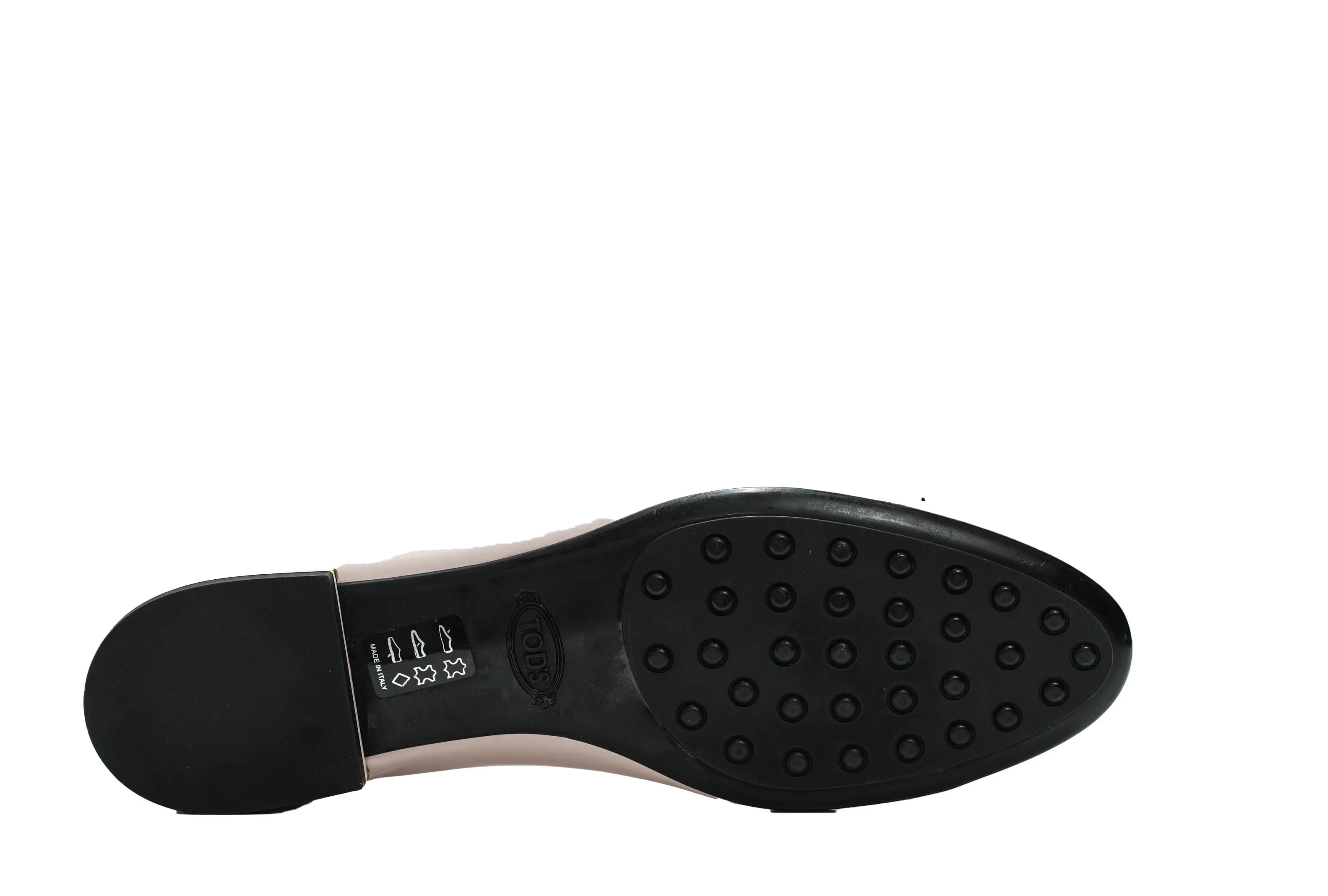 Tod's Women's Rose Leather Buckle Ballerina Flat BOAT50 - 40% OFF