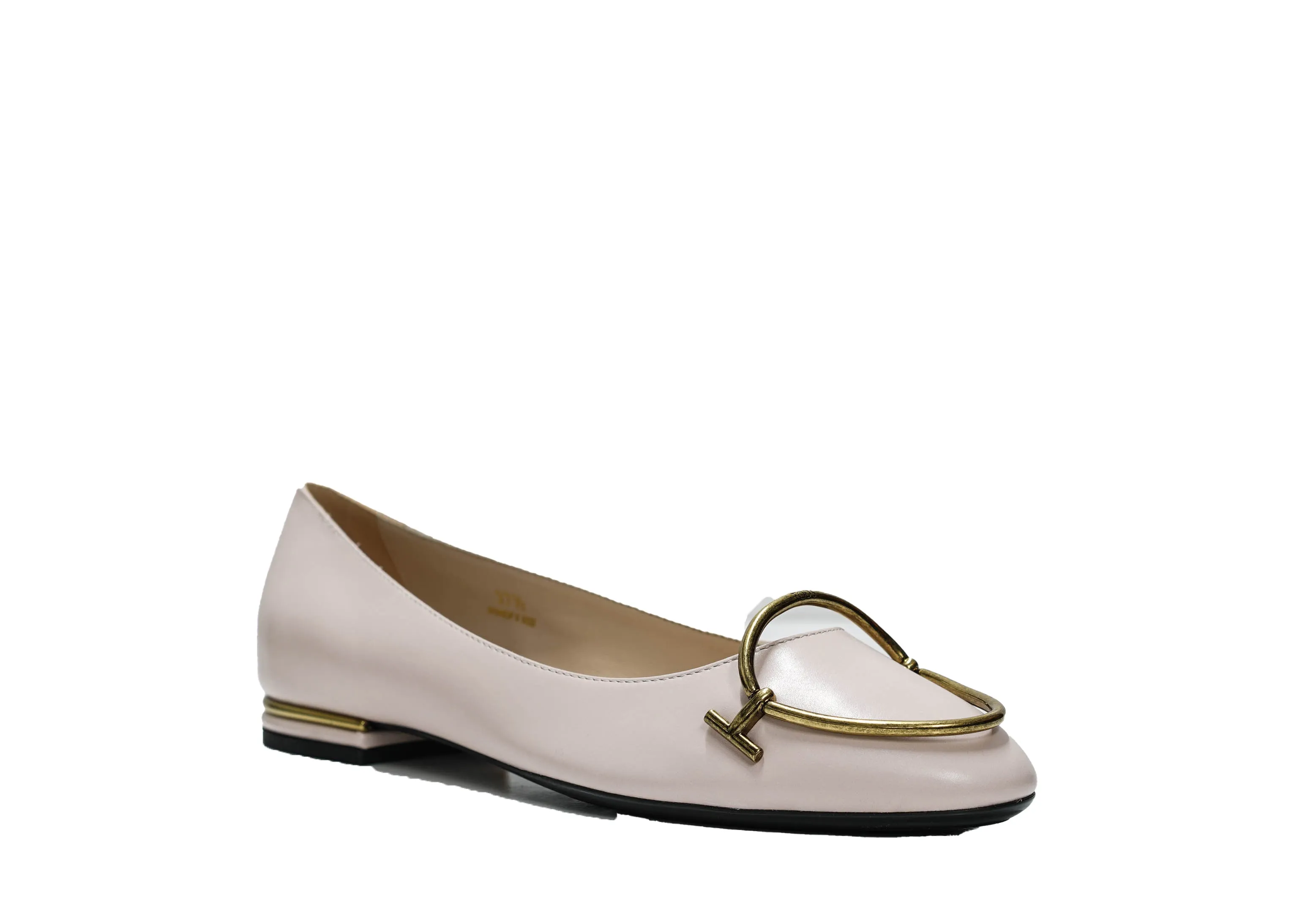 Tod's Women's Rose Leather Buckle Ballerina Flat BOAT50 - 40% OFF