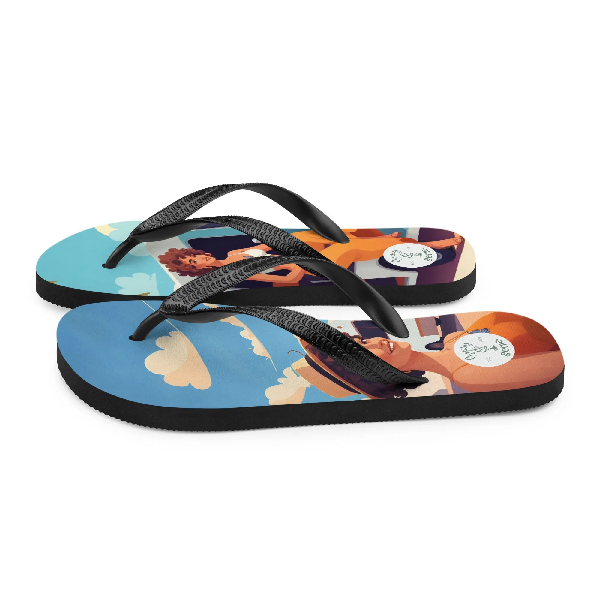 Travel Vibes Flip-Flops
