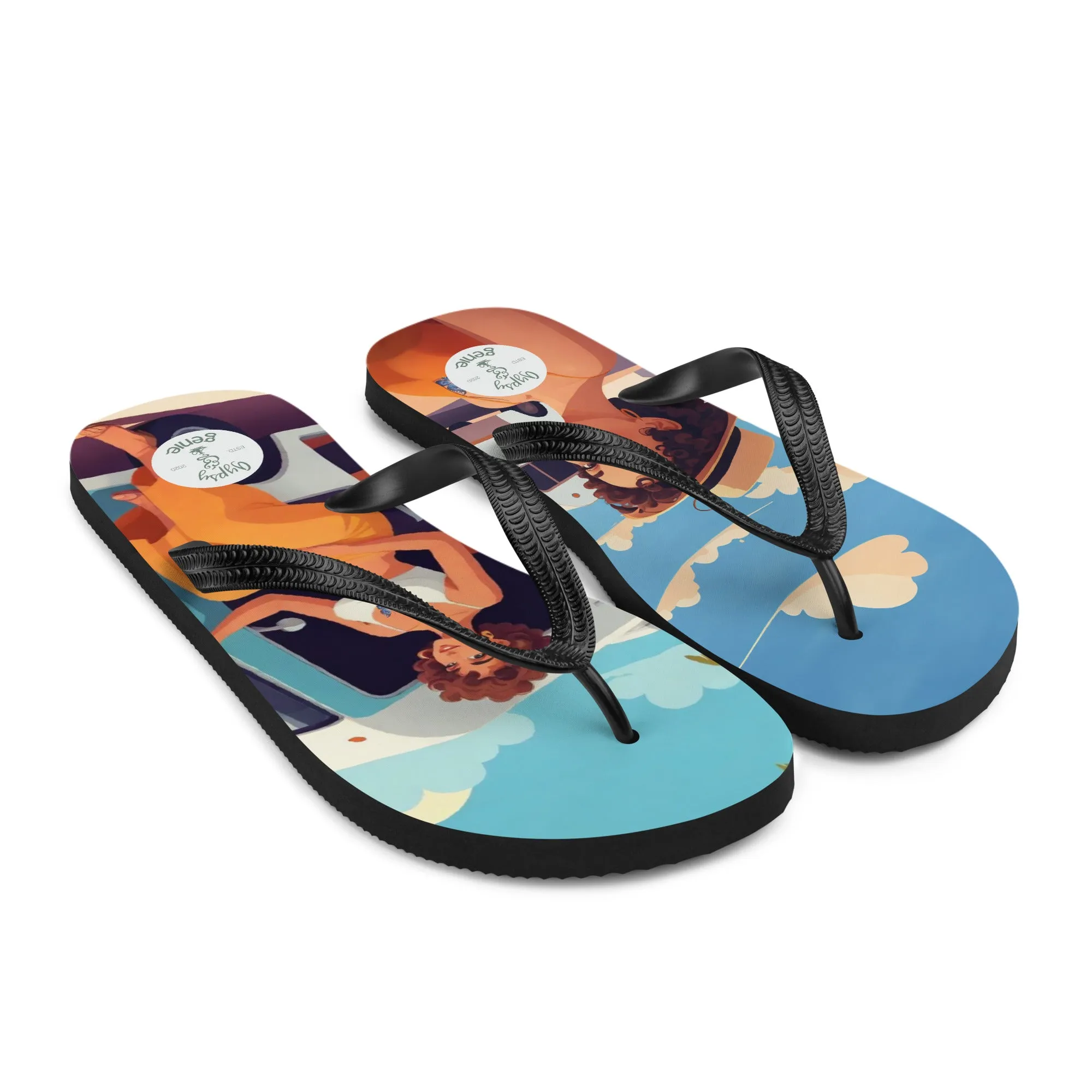 Travel Vibes Flip-Flops