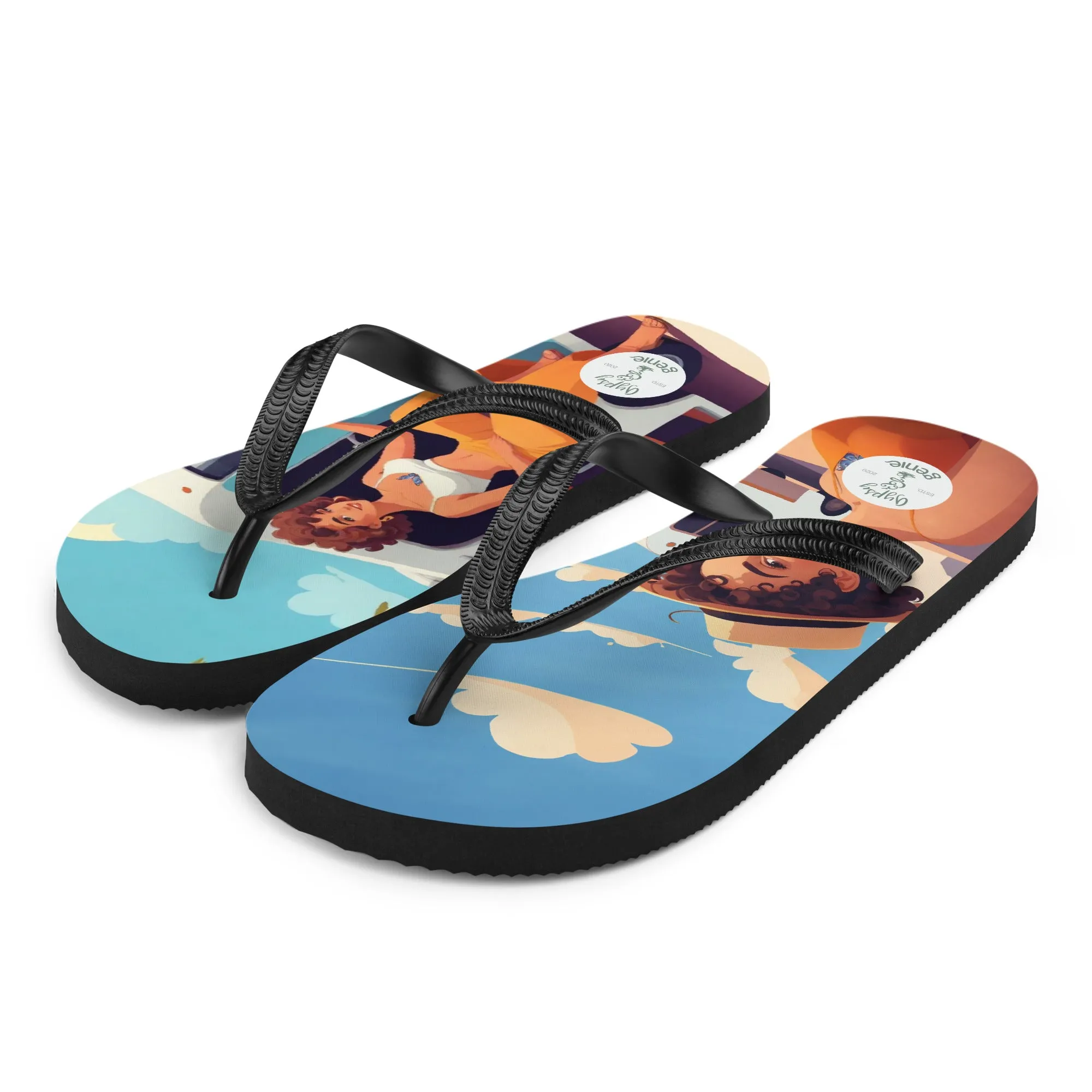 Travel Vibes Flip-Flops