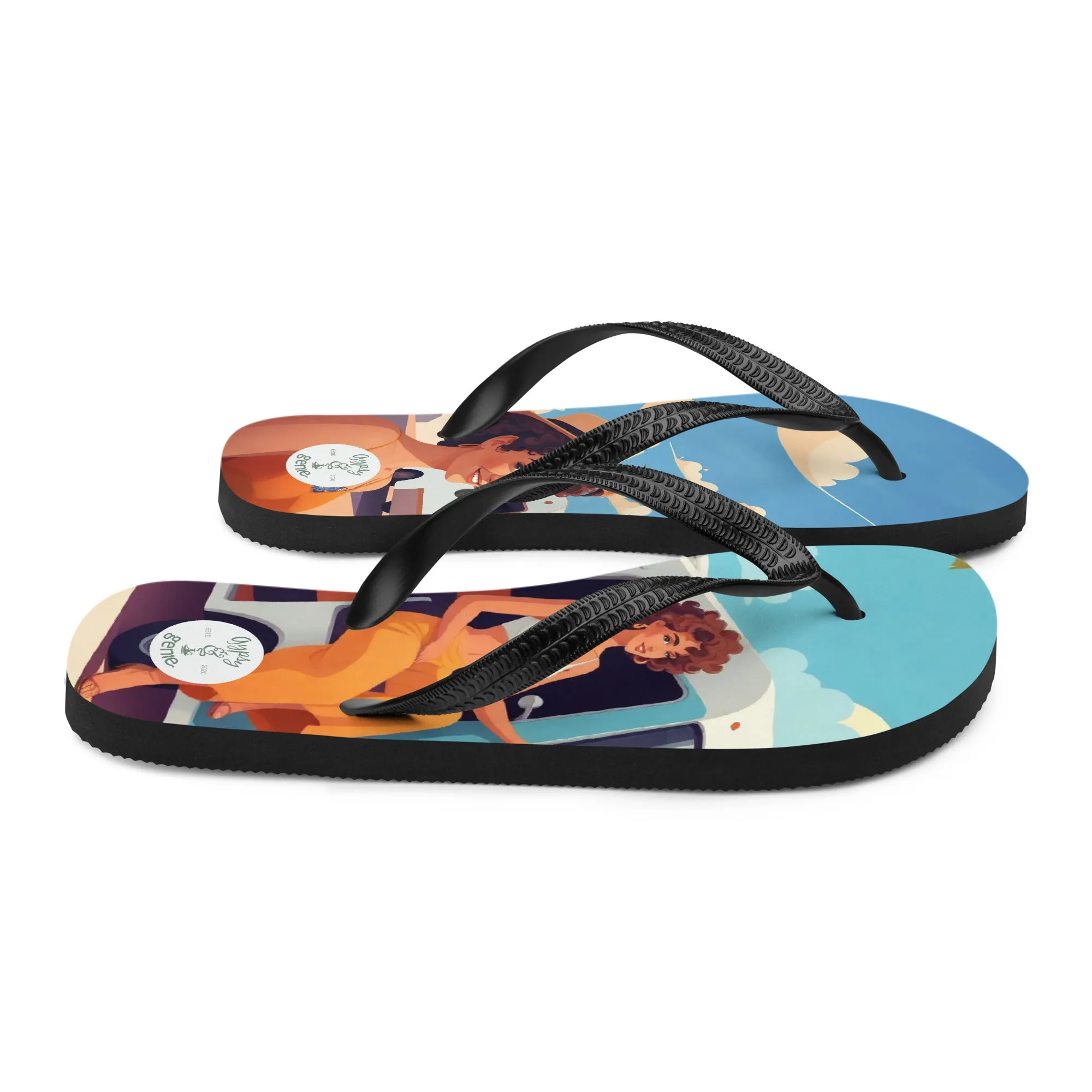 Travel Vibes Flip-Flops