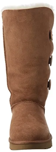 UGG Women's Bailey Button Triplet II Winter Boot, Chestnut, 8 B US