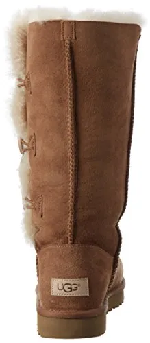 UGG Women's Bailey Button Triplet II Winter Boot, Chestnut, 8 B US
