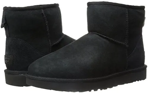 UGG Women's Classic Mini II Boot, Black, 8