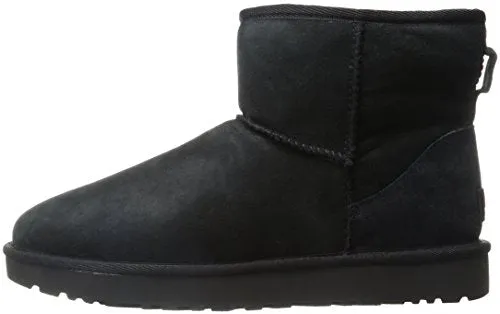 UGG Women's Classic Mini II Boot, Black, 8