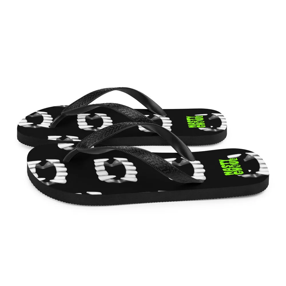Vampire Teeth Fang Flip-Flops All Over Print