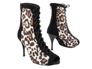 VFBoot Latin 3305 Black Nubuck & Cheetah Velvet