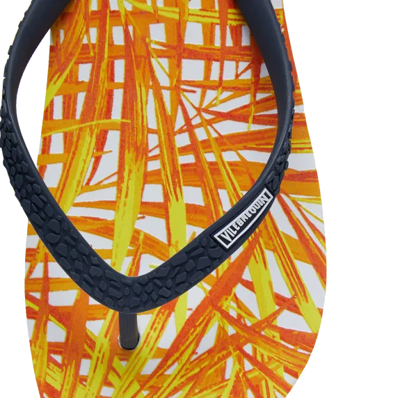 VILEBREQUIN Men Beach Flip Flops Palm Leaves