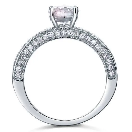 Vintage Style 1.25 Ct Diamond Bridal Engagement Ring