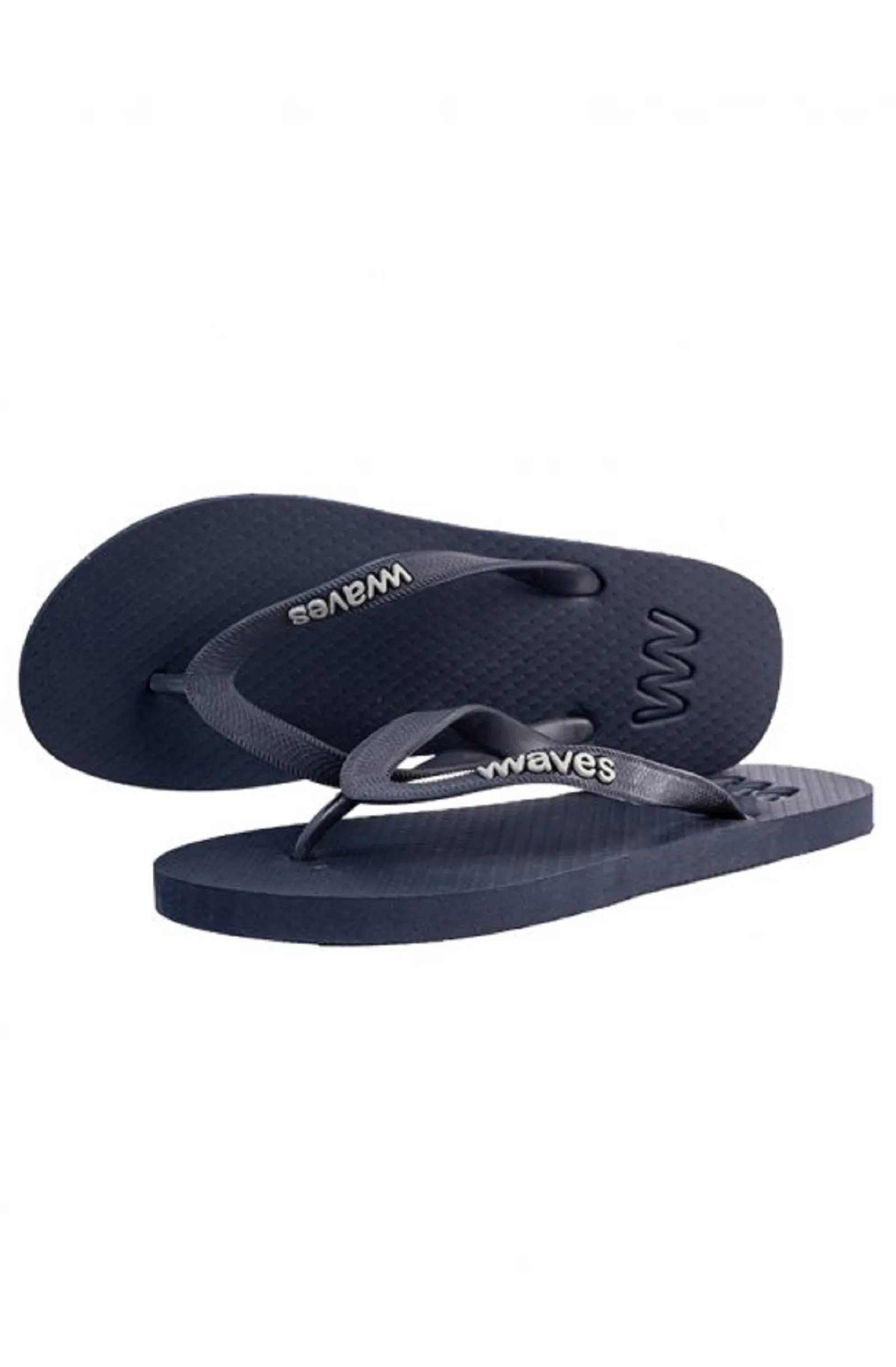 WAVES Unisex Essentials Navy Blue Flip Flops