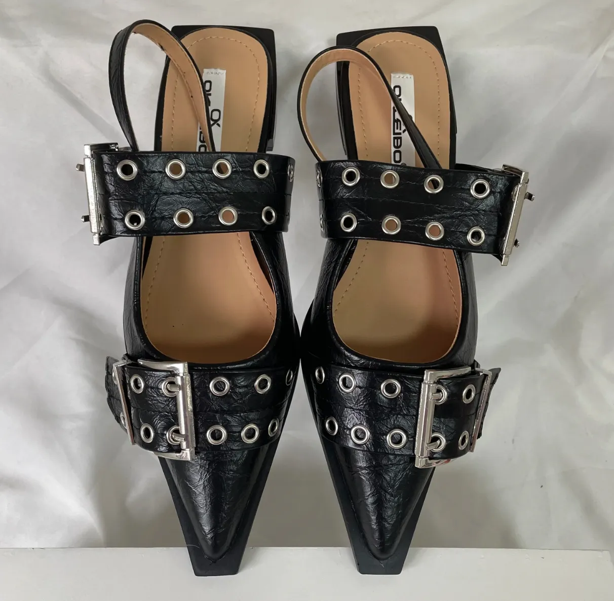 WES SLINGBACK BUCKLE FLATS