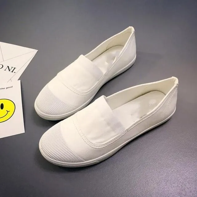 women  canvas flat shoes fashion Simple generous Multiple colors shoes