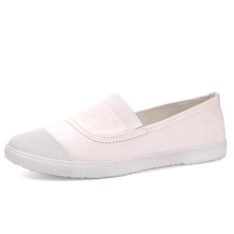 women  canvas flat shoes fashion Simple generous Multiple colors shoes