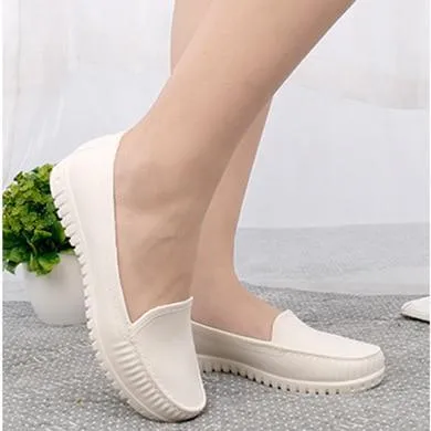 Women Rain Shoes  Waterproof Flat Shoe For Woman Candy Color Rain Shoe