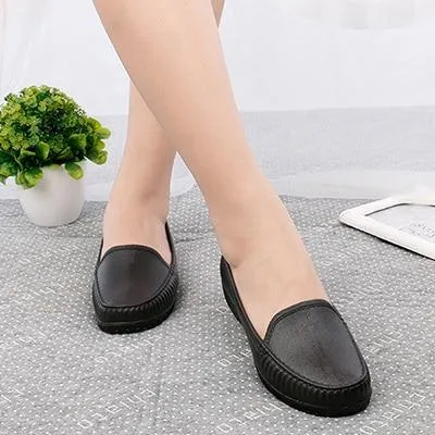 Women Rain Shoes  Waterproof Flat Shoe For Woman Candy Color Rain Shoe
